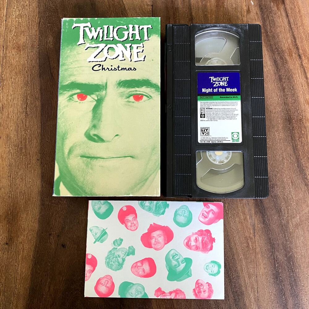 Twilight Zone Christmas : Night Of The Meek (VHS- 1992) Special Cover Vintage